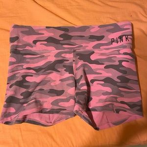 VS pink camo biker shorts